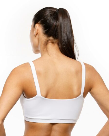 TOP FITNESS FEMININO COM BOJO BRANCO - Imagem 2