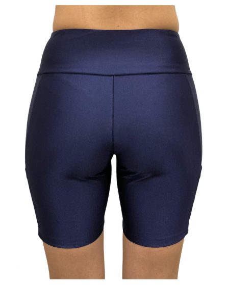 BERMUDA FEMININA COM BOLSO LATERAL MARINHO - Imagem 4
