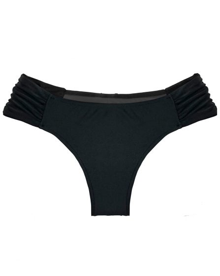 Tanga de biquíni lateral drapeado Lisos - Imagem 4