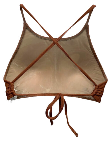 Top de biquíni cropped com bojo removível Trilobal - Imagem 4