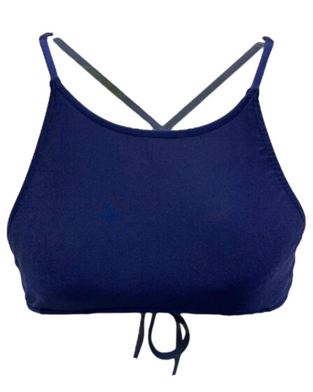 Top de biquíni cropped com bojo removível Trilobal