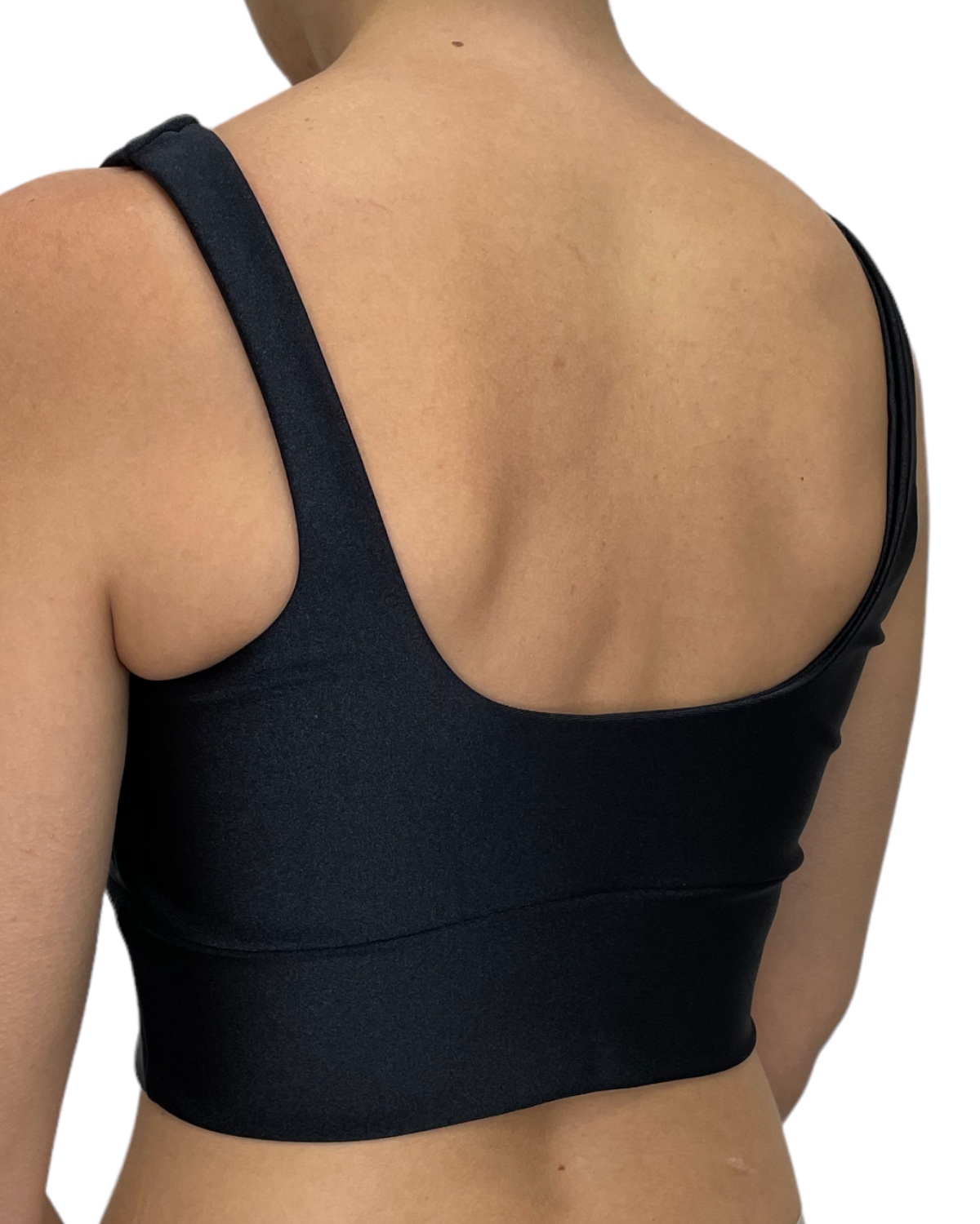 Top Regata Feminino Com Cós Alongado Alças Grossas e Bojo removível Preto - Imagem 3