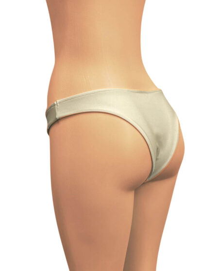 Tanga de Biquíni Básica Off White - Imagem 4