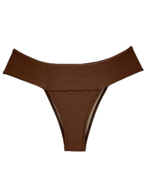 Tanga de biquíni cós pala larga Cappuccino