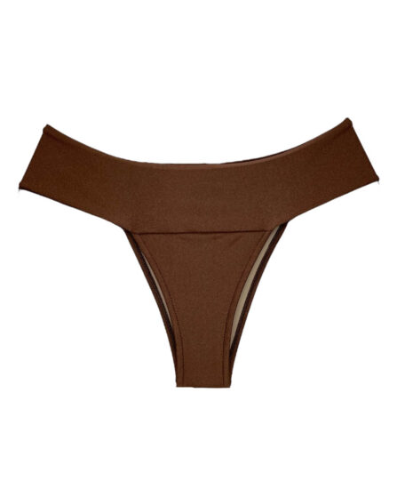 Tanga de biquíni cós pala larga Cappuccino