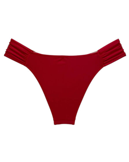 Tanga de biquíni lateral drapeado Lisos - Imagem 7