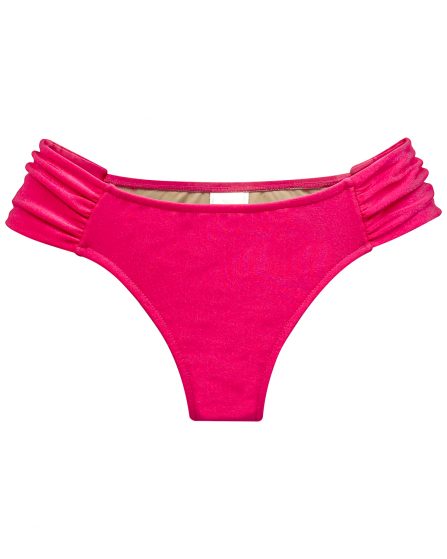 Tanga de biquíni lateral drapeado Lisos - Imagem 2