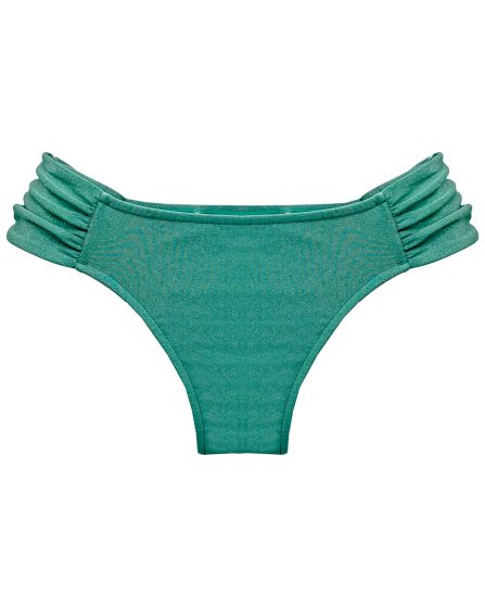 Tanga de biquíni lateral drapeado Lisos - Imagem 3