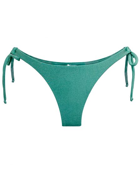 Tanga de biquíni com amarração na lateral lisa - Imagem 2