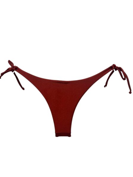 Tanga de biquíni com amarração na lateral lisa - Imagem 10