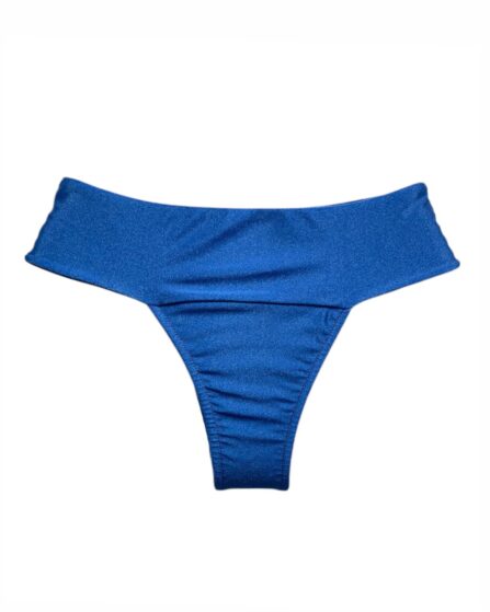 Tanga de biquíni cós pala larga lisa - Imagem 10