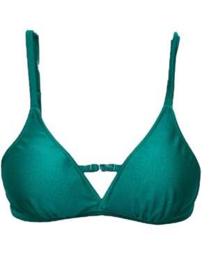 Top de biquíni Transpassado liso