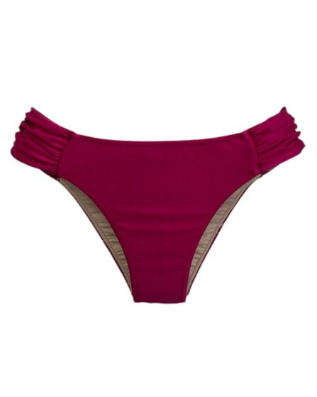 Tanga de biquíni lateral drapeado Lisos - Imagem 5