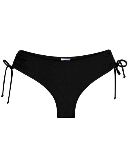 Tanga de biquíni com detalhe franzido na lateral lisa - Imagem 9