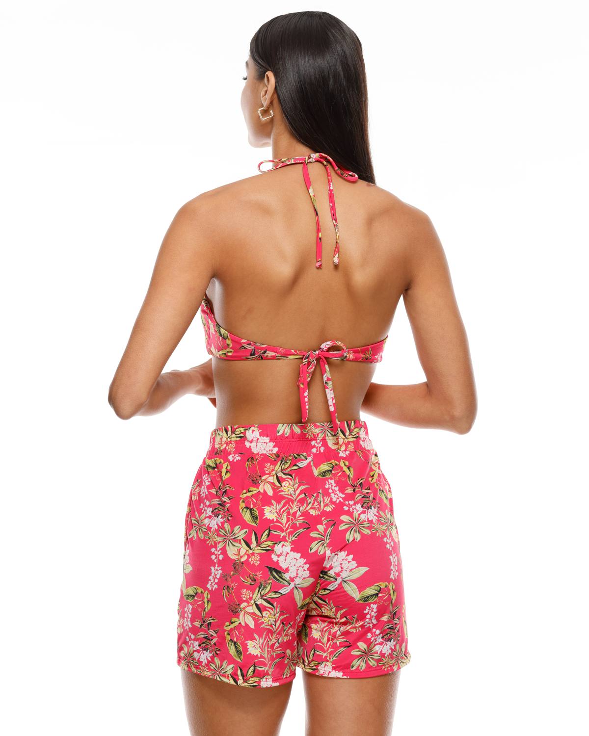 Shorts com bolso lateral amarilis - Imagem 2