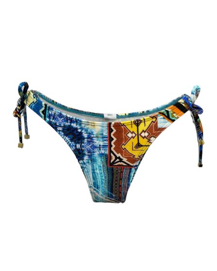 Tanga de biquíni com detalhe de amarração na lateral scarf