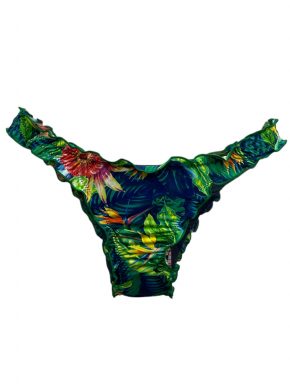 Tanga de biquíni com babadinho Tropical