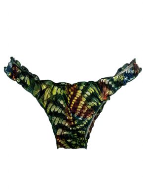 Tanga de biquíni com babadinho Plumas
