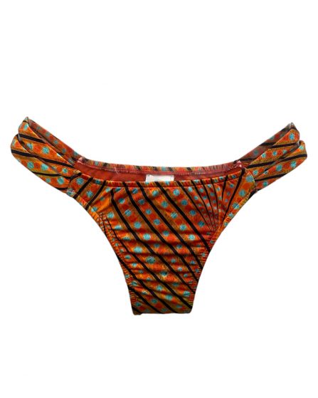 Tanga de biquíni com tiras laterais Sahy