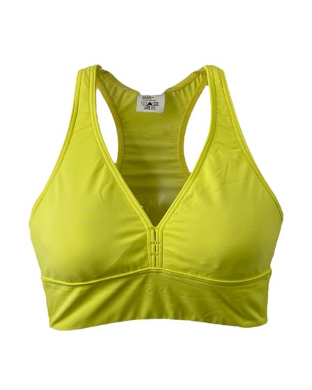 Top fitness nadador decote V com bojo e cós largo Liso