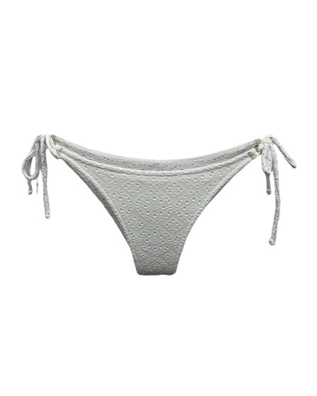 Tanga de biquíni amarração lateral e detalhe de argolinha dourada Laise - Imagem 2