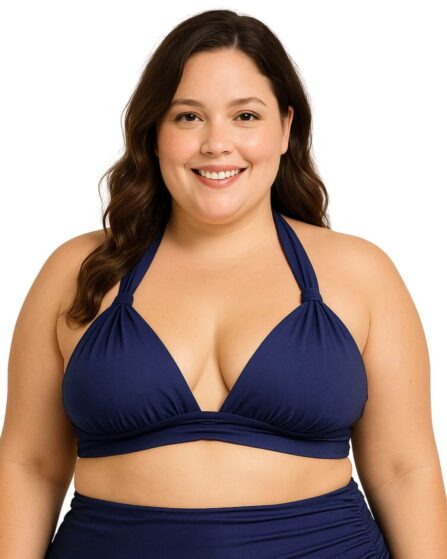 Top de biquíni plus size frente única Cores