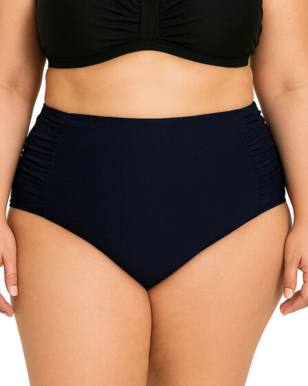 Tanga de biquíni plus size com lateral drapeada Cores
