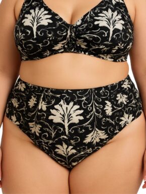Tanga de biquíni plus size com lateral drapeada classic