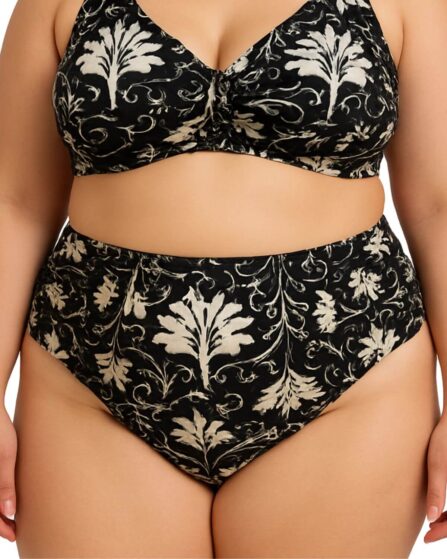 Tanga de biquíni plus size com lateral drapeada classic
