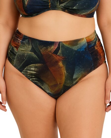 Tanga de biquíni plus size com lateral drapeada Alquimia