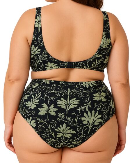 Tanga de biquíni plus size com lateral drapeada classic - Imagem 2