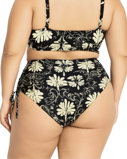 Tanga de biquíni plus size com lateral franzida classic - Imagem 3