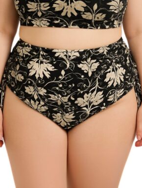 Tanga de biquíni plus size com lateral franzida classic