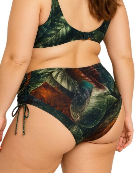 Tanga de biquíni plus size com lateral franzida Alquimia - Imagem 3
