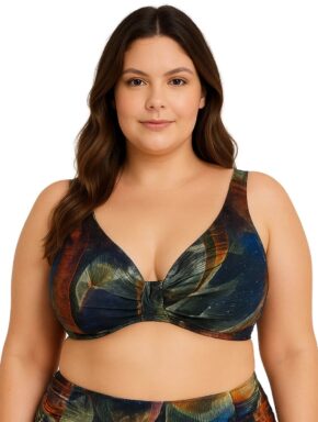 Top De Biquíni Plus Size com Detalhe Frontal Alquimia