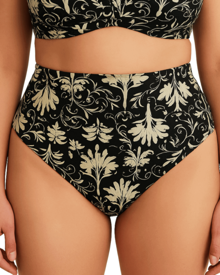 Tanga de biquíni hot pants plus size classic