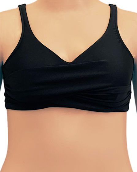 Top de Biquíni plus size com transpasse frontal Cores - Imagem 3