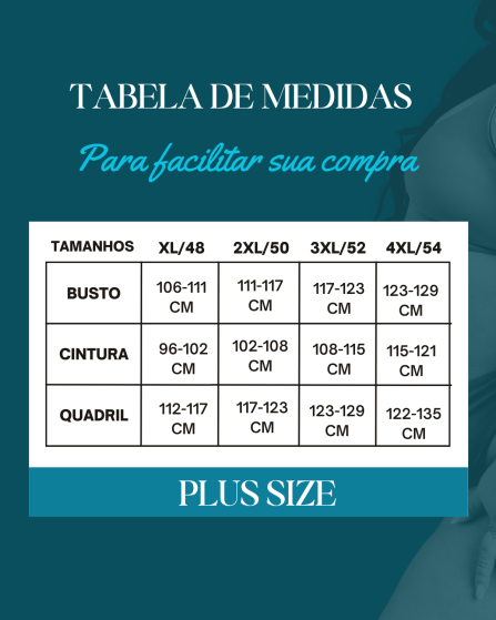 Maiô Plus Size Clássico com detalhe Frontal Classic - Imagem 6