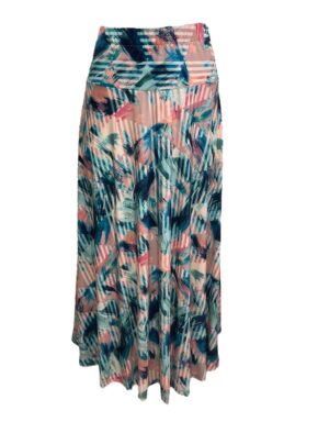 Saia  midi Godê Estampa Creta