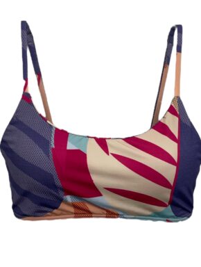 Top de biquíni básico com alças reguláveis Twist 386