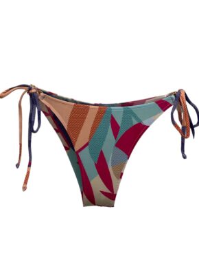 Tanga de biquíni amarração lateral argolinha dourada Twist 386