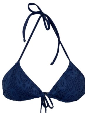 Top de biquíni modelo cortininha com bojo Renda Savyon