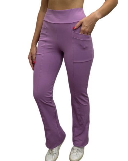 Calça Bailarina com Bolso Lilás