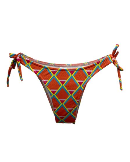 Tanga de biquíni com laço na lateral Power Laranja