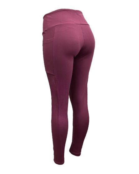 Calça Legging Feminina com Bolso Vinho - Imagem 2