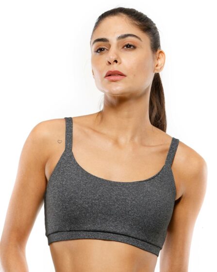 TOP FITNESS FEMININO COM BOJO Mescla