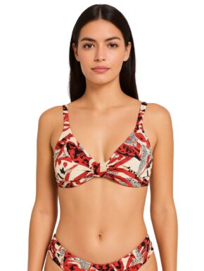Top de Biquíni camiseta com detalhe frontal Shangrila