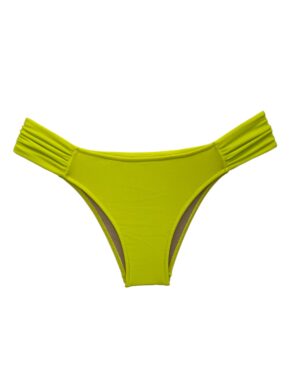 Tanga de biquíni lateral drapeado Lycra Cores