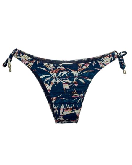 Tanga de biquíni com amarração na lateral e Ponteira Cordas