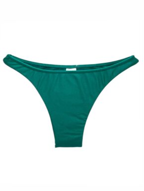 Tanga de biquíni lateral estreita lisa